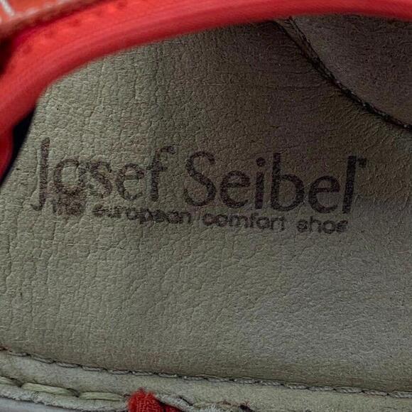 Josef Seibel Lucia 15 Womens Nubuck Leather Strappy Sandals In Red Size 11 - Picture 10 of 10